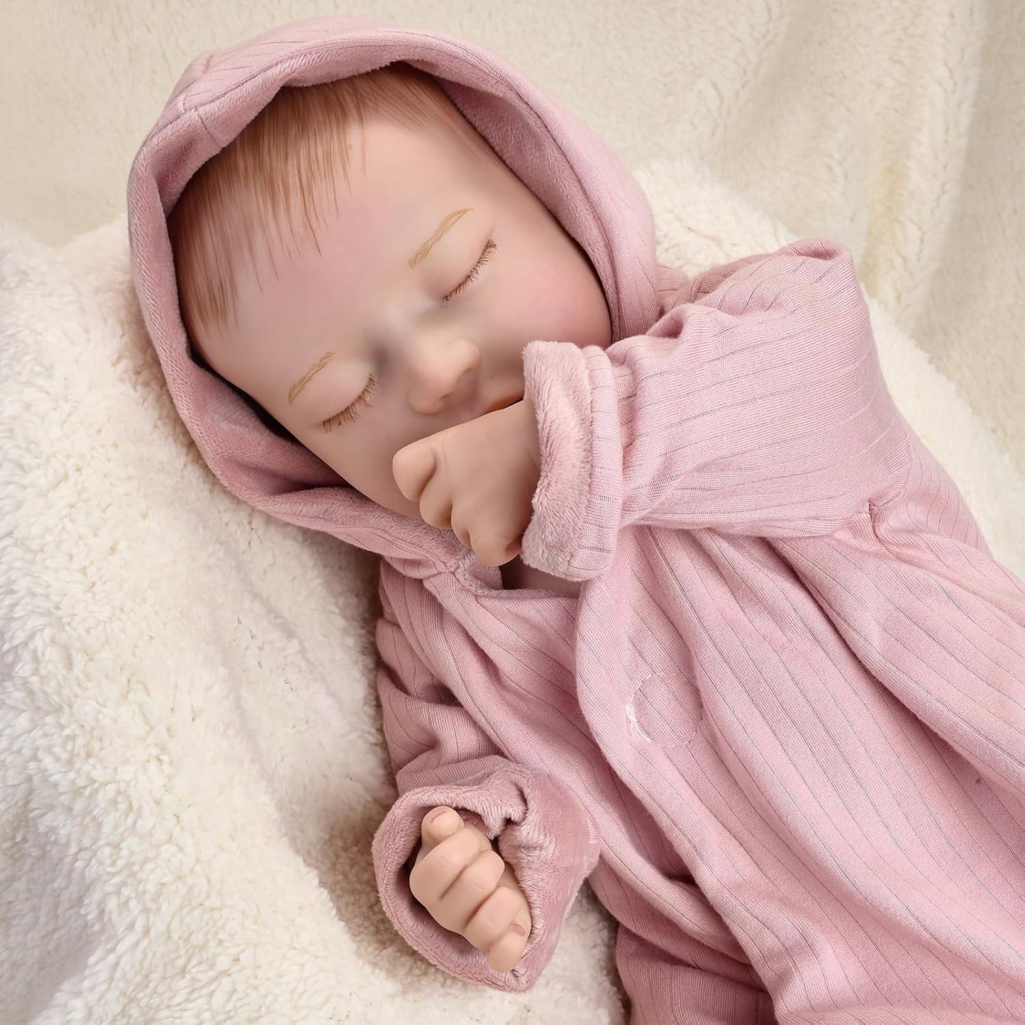 Enjoyin 17 inches Lifelike Reborn Baby Dolls with Accessories Includes Pacifier and Fabric Diaper