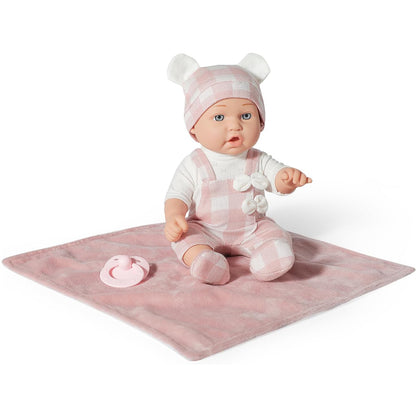 Enjoyin 12 Inches Baby Doll Toys Set with Accessories, Includes Baby Doll Carrier Bassinet Bed, Pacifier and Blanket